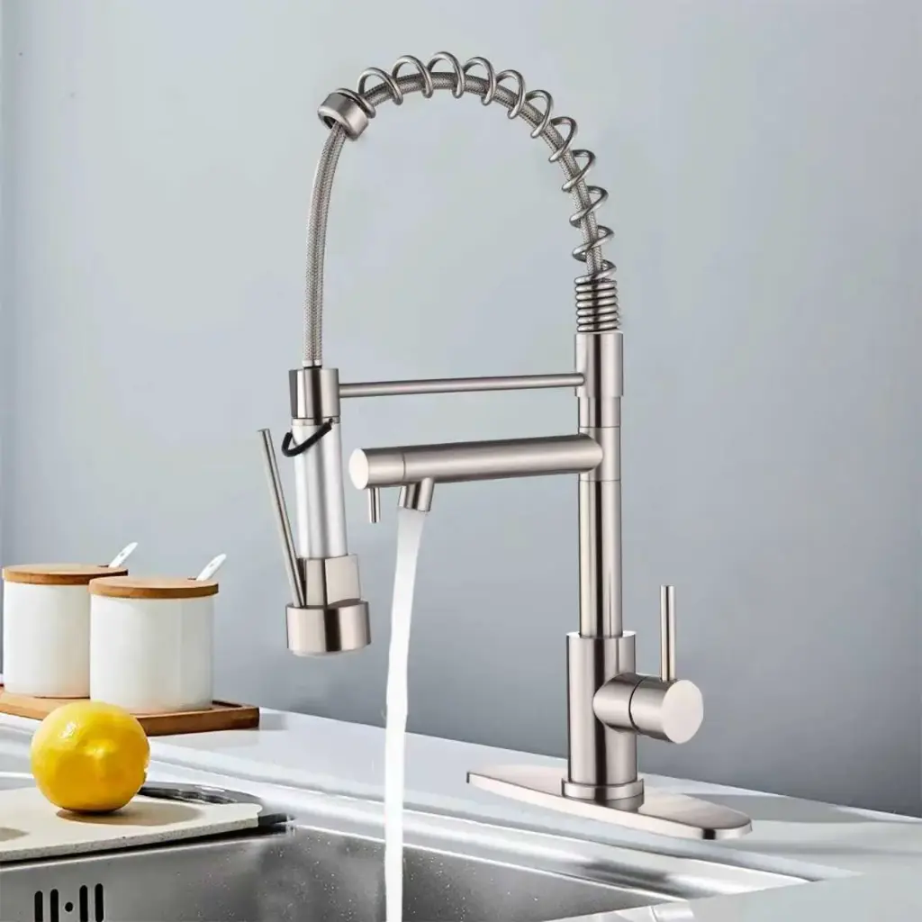 YS-K7CL Pull-Down Kitchen Faucet – Brushed Nickel Finish